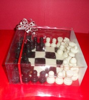 Piezas de ajedrez de chocolate